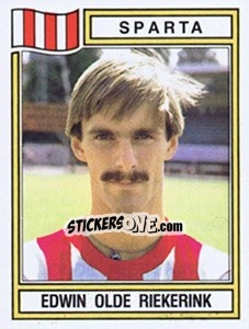 Sticker Edwin Olde Riekerink - Voetbal 1982-1983 - Panini