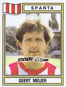 Sticker Geert Meijer - Voetbal 1982-1983 - Panini