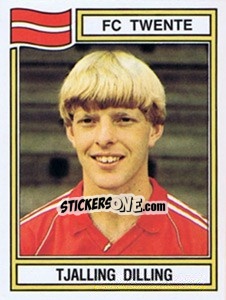 Sticker Tjalling Dilling - Voetbal 1982-1983 - Panini