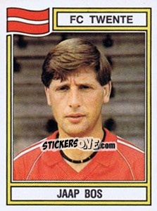 Sticker Jaap Bos - Voetbal 1982-1983 - Panini
