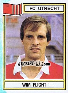 Sticker Wim Flight - Voetbal 1982-1983 - Panini