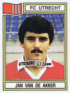 Sticker Jan van de Akker - Voetbal 1982-1983 - Panini