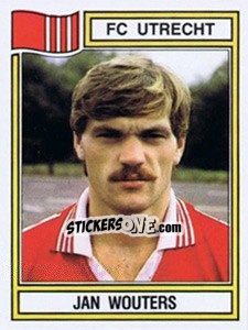 Sticker Jan Wouters - Voetbal 1982-1983 - Panini