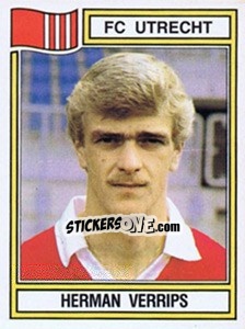 Sticker Herman Verrips - Voetbal 1982-1983 - Panini