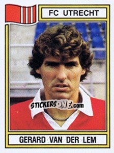 Sticker Gerard van der Lem - Voetbal 1982-1983 n. 307 - Panini