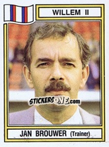 Sticker Jan Brouwer - Voetbal 1982-1983 - Panini