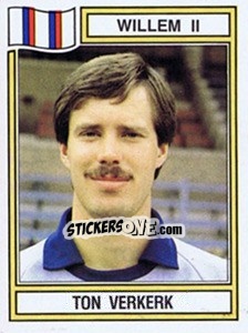 Sticker Ton Verkerk - Voetbal 1982-1983 - Panini