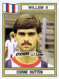 Sticker Corne Hutten - Voetbal 1982-1983 - Panini