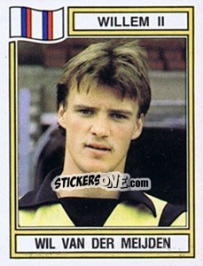 Sticker Wil van der Meijden - Voetbal 1982-1983 - Panini