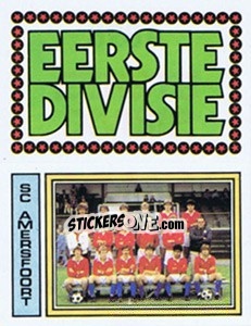 Sticker Eerste Divisie Eerste Divisie / Team SC Amersfoort - Voetbal 1982-1983 n. 328 - Panini