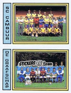 Sticker Team SC Cambuur / Team De Graafschap - Voetbal 1982-1983 - Panini
