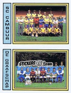Sticker Team SC Cambuur / Team De Graafschap - Voetbal 1982-1983 n. 329 - Panini