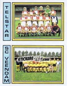 Sticker Team Telstar / Team SC Veendam - Voetbal 1982-1983 n. 334 - Panini