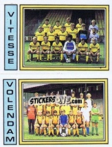 Cromo Team Vitesse / Team Volendam - Voetbal 1982-1983 - Panini