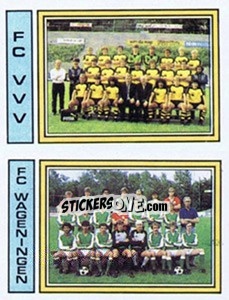 Sticker Team FC VVV / Team FC Wageningen - Voetbal 1982-1983 - Panini