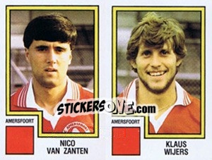 Sticker Nico van Zanten / Klaus Wijers - Voetbal 1982-1983 - Panini