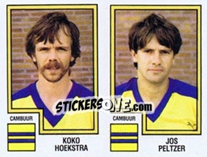 Cromo Koko Hoekstra / Jos Peltzer - Voetbal 1982-1983 n. 347 - Panini