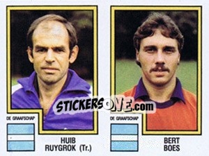 Sticker Huub Ruygrok / Bert Boes - Voetbal 1982-1983 - Panini