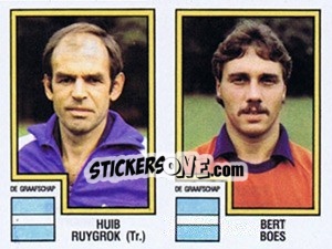 Sticker Huub Ruygrok / Bert Boes - Voetbal 1982-1983 n. 349 - Panini