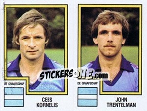 Cromo Cees Kornelis / John Trentelman - Voetbal 1982-1983 - Panini