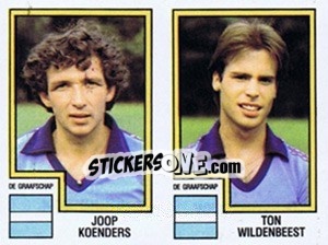 Sticker Joop Koenders / Ton Wildenbeest - Voetbal 1982-1983 - Panini