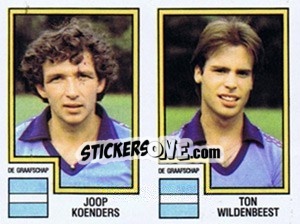 Cromo Joop Koenders / Ton Wildenbeest - Voetbal 1982-1983 n. 352 - Panini