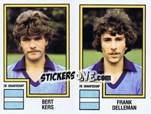 Cromo Bert Kers / Frank Delleman - Voetbal 1982-1983 - Panini