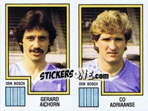Cromo Gerard Aichorn / Co Adriaanse - Voetbal 1982-1983 - Panini