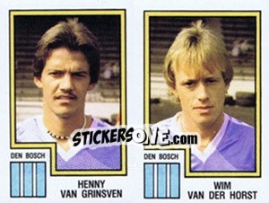 Figurina Henny van Grinsven / Wim van der Horst - Voetbal 1982-1983 - Panini