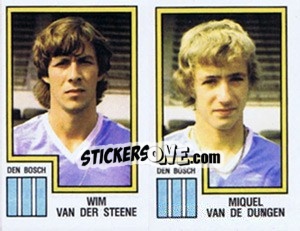 Sticker Wim van der Steene / Miquel van de Dungen - Voetbal 1982-1983 - Panini