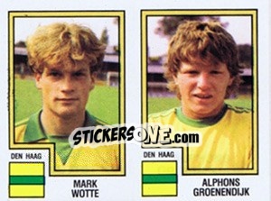 Figurina Mark Wotte / Alphons Groenendijk - Voetbal 1982-1983 - Panini