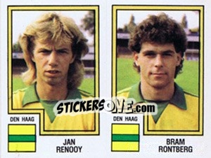 Sticker Jan Renooy / Bram Rontberg - Voetbal 1982-1983 - Panini