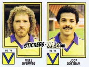 Sticker Niels Overweg / Joop Oostdam - Voetbal 1982-1983 n. 369 - Panini