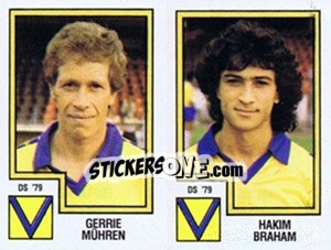 Cromo Gerrie Muhren / Hakim Braham - Voetbal 1982-1983 - Panini