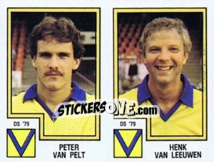 Cromo Peter van Pelt / Henk van Leeuwen - Voetbal 1982-1983 - Panini