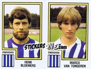 Cromo Henk Bloemers / Marco van Tongeren - Voetbal 1982-1983 - Panini