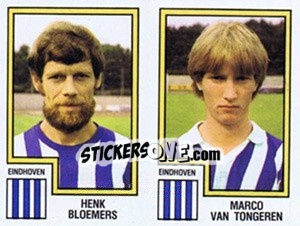 Cromo Henk Bloemers / Marco van Tongeren - Voetbal 1982-1983 n. 374 - Panini
