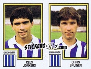 Sticker Cees Jonkers / Christ Bruinen - Voetbal 1982-1983 n. 375 - Panini