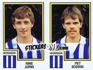 Sticker Rinie Jurna / Piet Boskma - Voetbal 1982-1983 - Panini