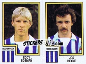 Sticker Eddy Bosman / Jos Heyne - Voetbal 1982-1983 n. 382 - Panini