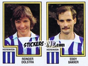 Sticker Reinder Dolstra / Eddy Bakker - Voetbal 1982-1983 - Panini