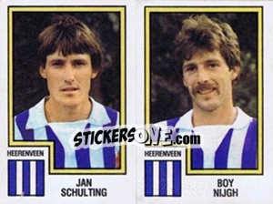 Sticker Jan Schulting / Boy Nijgh - Voetbal 1982-1983 - Panini