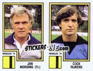 Figurina Jan Morsing / Cock Rijkens - Voetbal 1982-1983 - Panini