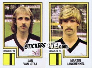 Cromo Jan van Staa / Martin Langhenkel - Voetbal 1982-1983 - Panini