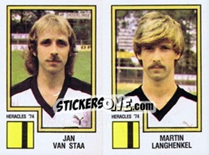 Sticker Jan van Staa / Martin Langhenkel - Voetbal 1982-1983 n. 389 - Panini