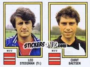 Sticker Leo Steegman / Chrit Baetsen - Voetbal 1982-1983 n. 391 - Panini