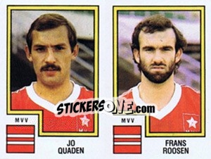 Sticker Jo Quaden / Frans Roosen - Voetbal 1982-1983 - Panini