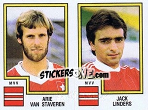 Sticker Arie van Staveren / Jack Linders - Voetbal 1982-1983 n. 396 - Panini