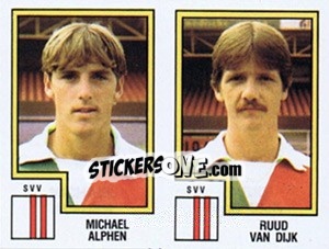 Cromo Michael Alphen / Ruud van Dijk - Voetbal 1982-1983 - Panini