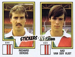 Figurina Richard Dercks / Aad van der Vlist - Voetbal 1982-1983 - Panini